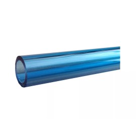 Plastic-Craft Products Extruded Acrylic Tube, Blue 668-0/2424 - 48" Length x 1/2" ID 3/4" OD 1/8" Wall
