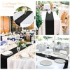 12 Pack Black Table Runner 12×72 Inch Long Table Runner