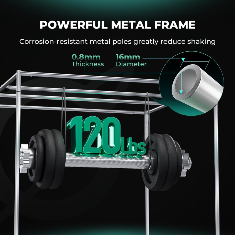MARS HYDRO 2.6x2.6 Advanced Grow Tent, 32"x32"x63" High Reflective Mylar