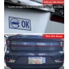 Electric Vehicle HOV OK Sticker Mount, License Plate Frame Stickers