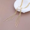TseenYi Boho Pearl Pendant Necklace, Long Chain, Tassel Pendant Necklace,