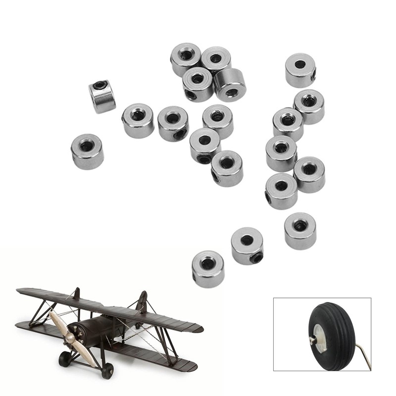 Ongwan 20pcs Aircraft Model Landing Gear Stopper Set 2.1mm Stainless