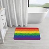 Bathroom Rugs Bath Mat for Bathroom Rainbow Pattern Non Slip