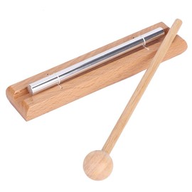 Energy Chime Meditation Bell Chimes Gong Glockenspiel 1 Tone Chime with Wooden Mallet, Solo Percussion Instrument Meditation Percussion Accessories for Prayer, Yoga, Early Education