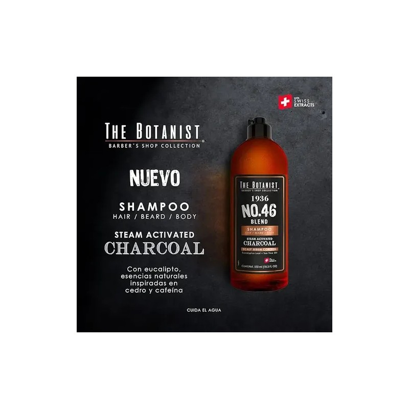 THE BOTANIST Shampoo Barber Collection Charcoal 550ml