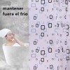 Gran compañía Cortina Baño Lavable Tela Impermeable Con Diseño+12 Ganchos