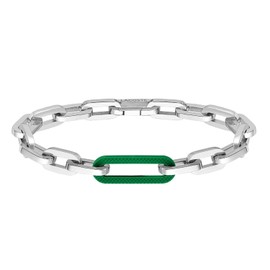 Lacoste Men's ENSEMBLE Collection Chain Bracelet in Stainless Steel - 2040103