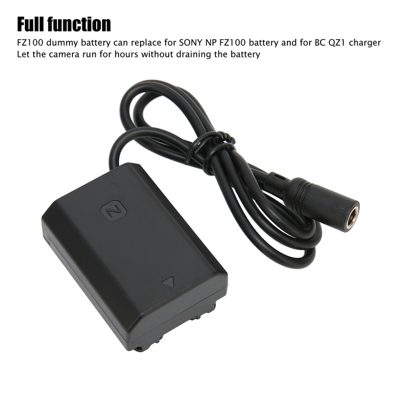 FZ100 Dummy Battery DC Coupler Power Adapter Compatible for A7c
