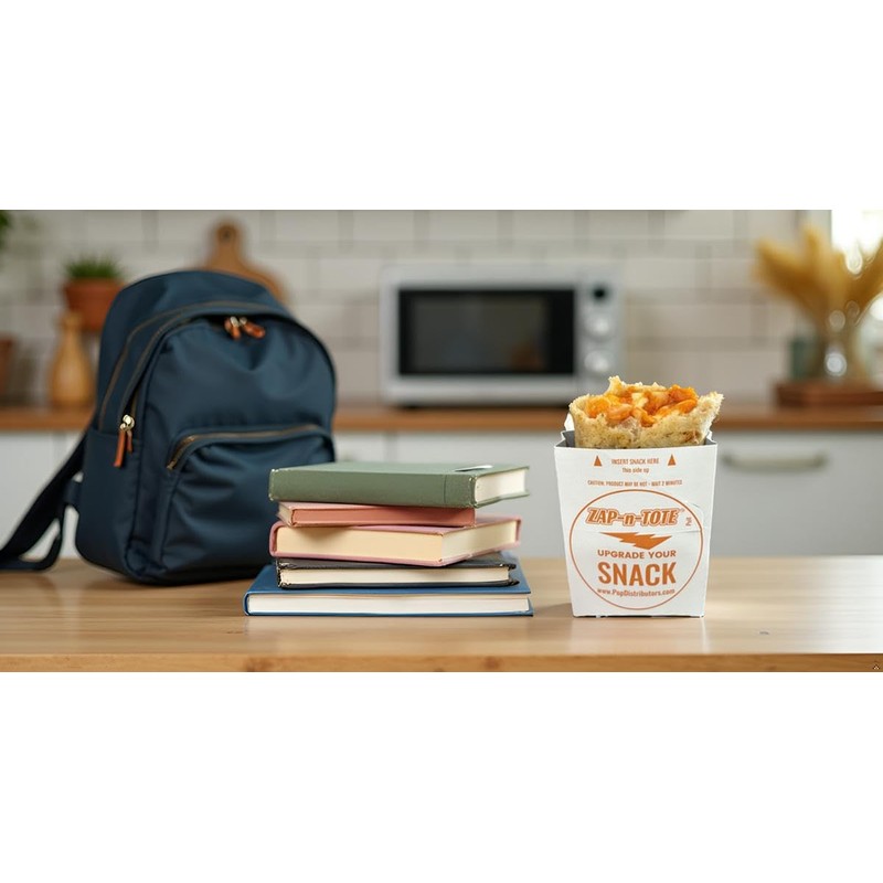 Zap-n-Tote. Convenient, Disposable, Microwaveable Crisping Sleeve for foods like Hot