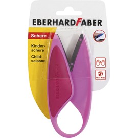 Eberhard Faber 579928 Children's Scissors for Left-Handers and Right-Handers Ideal for Cutting and Crafts with Toddlers Pink