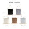 Clan Fur Bag, Mini Shoulder Bag, Women's, 2-Way, Lightweight, Square,