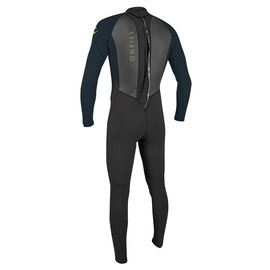 O'Neill Wetsuits Boys' Reactor II 3/2 mm Back Zip Full Wetsuit, Wetsuit, Black/Slate, 10