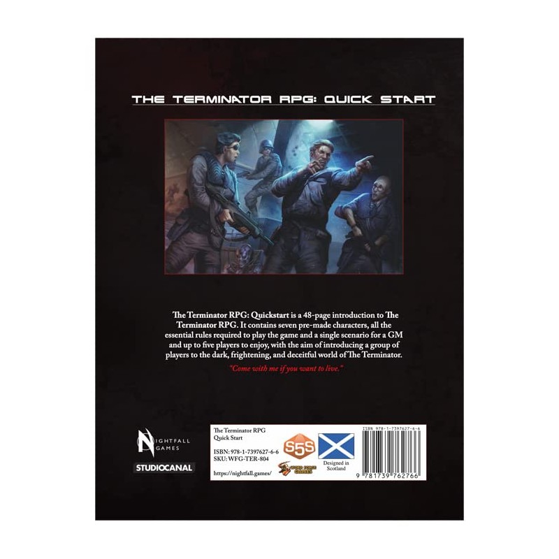 Word Forge Games The Terminator RPG - Quick Start