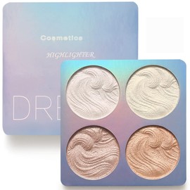 Durable, waterproof, baked highlighter powder palette brightens your skin contour powder.