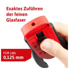 WETEC Precision Stripper for LWL, Red/Black in Box (Stripper Stripper Stripping Tool Precision Stripper Fibre Optic Stripper Stripping Tool Universal Stripper