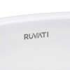 Ruvati 21 x 14 inch Undermount Bathroom Vanity Sink White