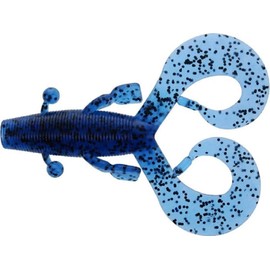 YAMAMOTO BAITS 3.75" Cowboy / 7 Pack/Blue W/Large Black Flake