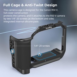 SMALLRIG Cage for Canon EOS R50 V (Black) 5427