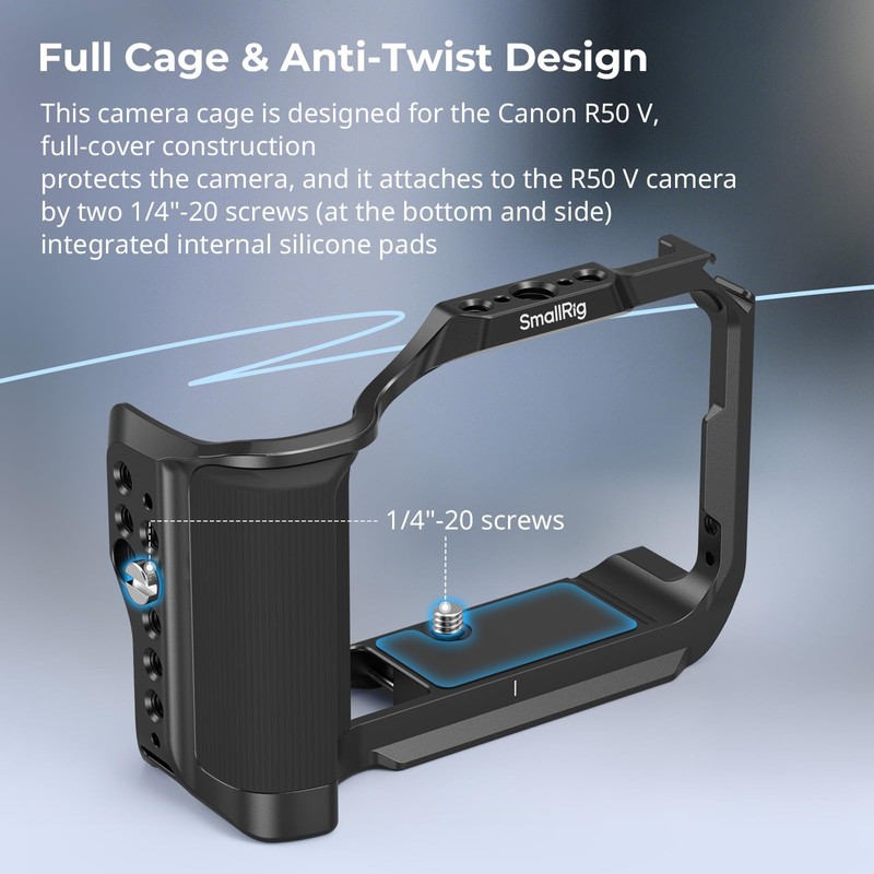 SMALLRIG Cage for Canon EOS R50 V (Black) 5427