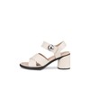ECCO Women's Sculpted 55 Luxe Button Heeled Sandal, Limestone, 10-10.5