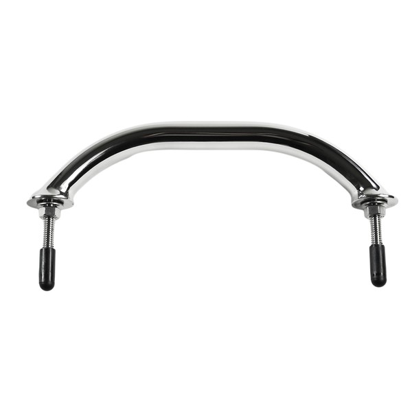 MARINE CITY Stainless-Steel Oval Marine Grab Handle/Handrail with Flange & Studs 8 Inches