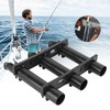 Outdoor Fishing Vertical 3‑Link Fishing Rod Rack Storage Holder Pole