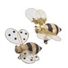Kurt Adler Gold Honey Bee Clip-On Ornaments, 2 Assorted