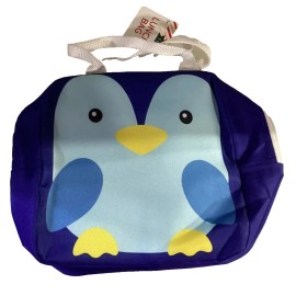 Horizon Group Penguin kids lunch bag.  Blue  Great for school lunch or snacks Horizon Group