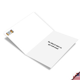 NobleWorks Funny Get Well Paper Card with 5 x 7 Inch Envelope (1 Card) Tablets By Mouth C10636GWG