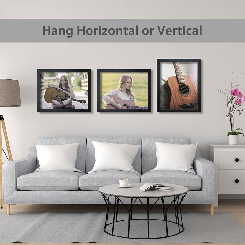 VCK 16x20 Poster Frames 3 Pack Black MDF Wood and