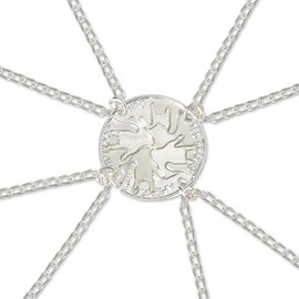 Matching Best Friend Necklaces for 4 Girls Puzzle Pinky Promise Friendship Necklace for Friends Anniversary Birthday Christmas Gifts for Teen Girls Long Distance Bestie Friend Graduation Gift