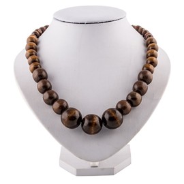 Statement Necklace Vintage Indian Womens Jewellery Chunky Bead Wood Beaded Necklaces