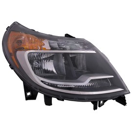 HEADLIGHTSDEPOT Headlight Compatible With Ram ProMaster 1500 2500 3500 14-23 w/Daytime Running Lamps CAPA Certified Halogen Headlamp Right Hand Passenger Side