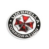 Umbrella Corporation Round Distressed Metal Car Sticker Badge Decal
