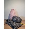 5 Cotton Bags, Fabric Bags, 30 x 20 cm with