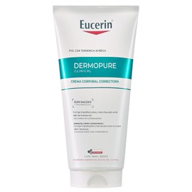 EUCERIN DermoPure Triple Effect Crema Corporal (200ml) Anti-Imperfecciones, Anti-Manchas, Anti-Brillo, Calma e hidrata, ideal para piel grasa o con imperfecciones