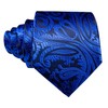 Barry.Wang Men Ties Paisley Woven Silk Necktie Set with Pocket