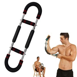 Twister Arm Trainer,The Ultimate arm Trainer.Adjustable Twister Arm Chest Exerciser,Shoulder Muscle Training Fitness Equipment, Upper Body Strength Training Machine.Portable Spring Resistance (Red)