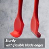Silicone Mini Spatulas, Curved Small Spatula with Shallow Bowl for