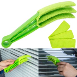 Cleaning Brush for Blinds, Roller Blinds and Slats, 1 Set, Green, Compact Household Brush, Cleaning Brush, Furniture, Dust Mop Attachment, Dust Brush Radiator, Cleaning Brush, Radiator Brush