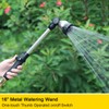 FANHAO Garden Hose Wand Heavy Duty, 16 Inches Metal Watering