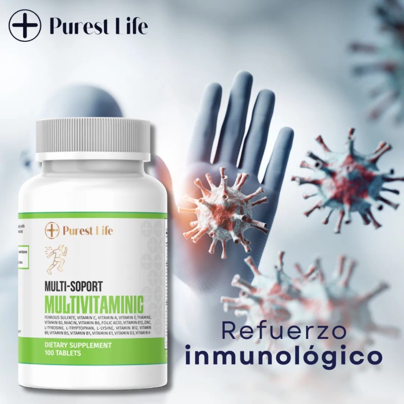 Multivitamínico Multi-sport Purest Life | Vitaminas 100 Tabs
