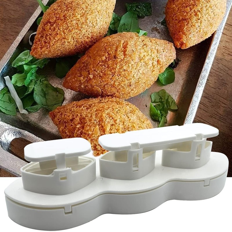 Aleppo Cuisine Kibbeh Maker Press, 7cm Plastic Kofteh Mold, Middle
