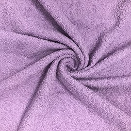 9 oz Cotton Terry Cloth Hypoallergenic 44/45" Fabric by The Yard (Lilac, 5 Yards)