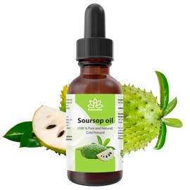 Relaxcation Soursop Oil – 100% Pure & Natural Cold Pressed Graviola Guanabana Extract, Virgin & Unrefined, Moisturizer for Face, Body & Massage – Lightweight Skin Oil (2 oz)