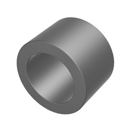 Steel Spacer 3/4" OD x 1/2" ID, Round Spacer Unthreaded Standoff Bushing Plain Finish, Fits Screws, Bolts 1/2" or M12, Metal Spacers Online (1/2" Length, 5 Pack)