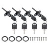 MECCANIXITY Drawer Lock with Keys, 16mm(5/8") Steel File Cabinet Lock