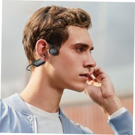 Homoyoyo Bone Conduction Headphones Microphone Running Playtime Bluetooth Headphones Ear Plugs Wireless Headphones Wireless Bone Conduction Headset Headphones with Wireless Connection