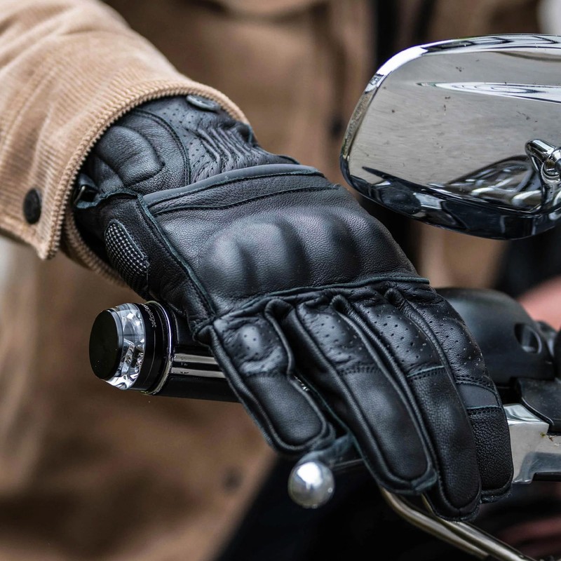 Mycl Turell Classic Line Men's Motorcycle Gloves - High-Quality Genuine