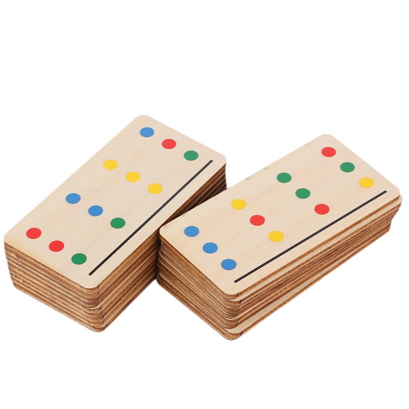 Four Color Game Children Logical Training Toys Wooden Baby Cognitive